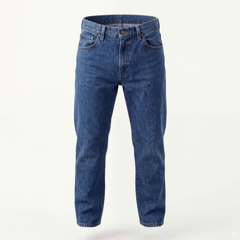 Wrangler Hero Men’s Jeans 38 X 34 Regular Fit Rugged Wear Medium Wash Blue Denim